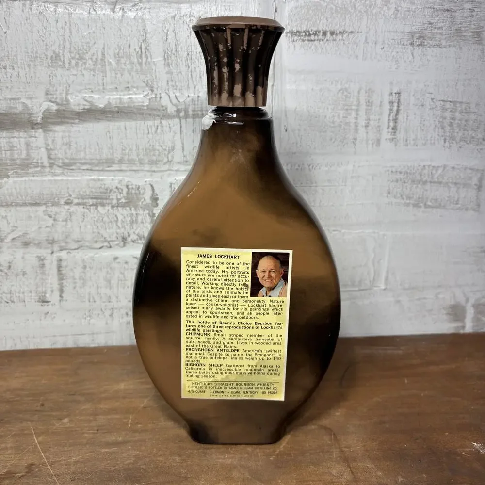 Vintage Beam's Choice The Chipmunk Bourbon Whiskey Decanter